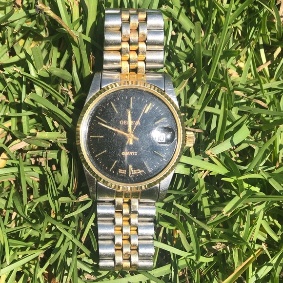 GENIVA mens two tone watch - Picture 1 of 4